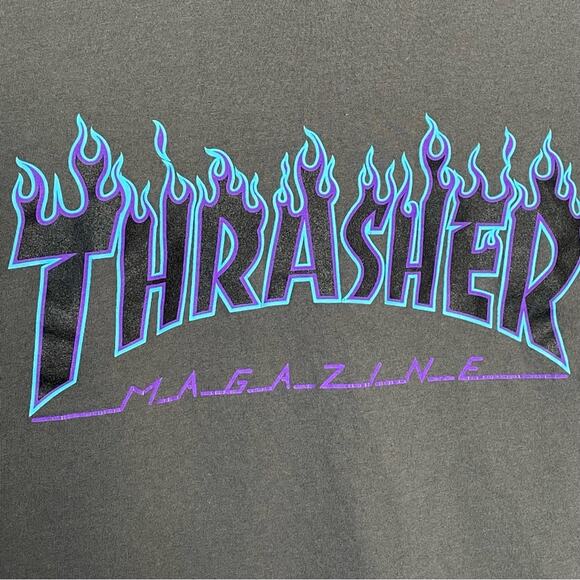 THRASHER MAGAZINE gray short sleeve t shirt women’s size xs - Picture 3 of 6